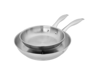Aragon 2pc Stainless Steel Fry Pan Set
