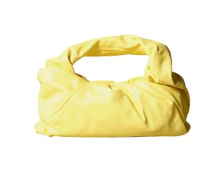 Bottega Veneta Shoulder Pouch Sherbet Yellow Nappa Leather Bag