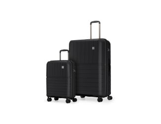 Bridgetown 2-Piece Hard Side Luggage Set (Black)