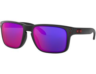 Holbrook Sunglasses - Matte Black/Positive Red Iridium