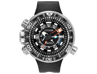 Men's Promaster Aqualand 200 Depth Meter Dive Watch, Black Poly Strap