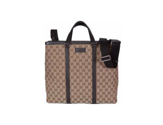 Gucci Unisex Brown Original GG Shopping Tote Handbag