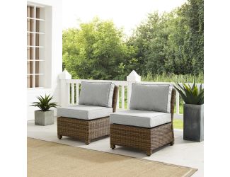 Bradenton 2Pc Outdoor Wicker Chair Set