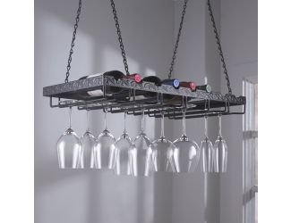 Metal Hanging Wine Glass Rack