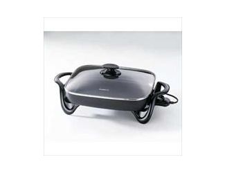 16" Electric Skillet w/glass cover