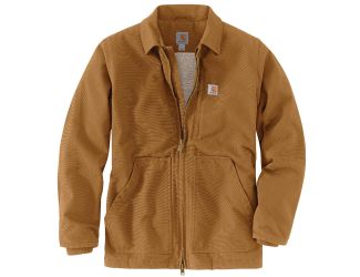 Men's Washed Duck Ridge Coat-Carhartt Brown-LG