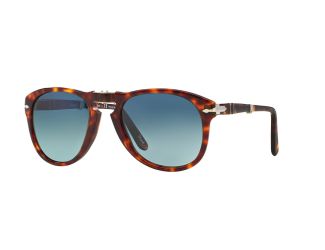 PO0714 Sunglasses - Havana/Polarized Crystal Blue Gradient