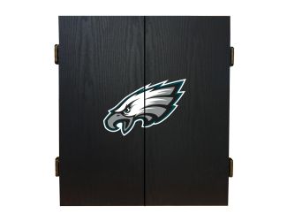 Philadelphia Eagles Fan's Choice Dartboard Cabinet Set