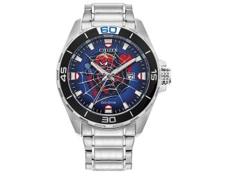 Marvel Men's Spider-Man Stainless Steel Bracelet watch, Blue dial