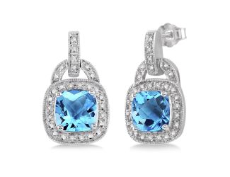 Blue Topaz Earrings