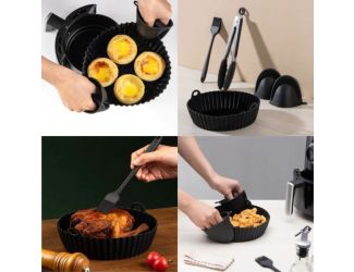 Air fryer silicone liner reusable 4-7 Qt kit
