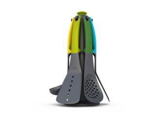 Elevate Carousel 6pc Kitchen Utensil Set w/ Stand Multicolor