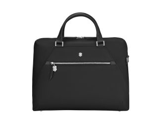 Victoria Signature 14" Signature Briefcase with 10" Tablet Pocket Black