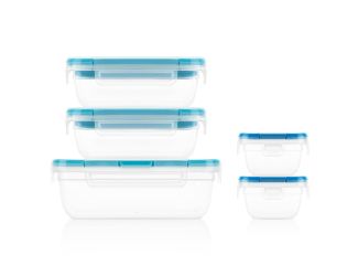 Total Solution 10pc Mixed Sized Food Container Storage Set
