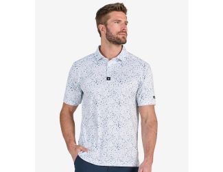 Bad Birdie Men's Core Polo-Paint Splatter 3.0 Navy-2X