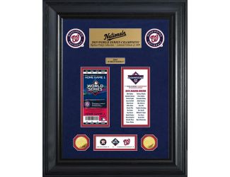 Washington Nationals 1-Time World Series Champions Gold Coin & Ticket Collection