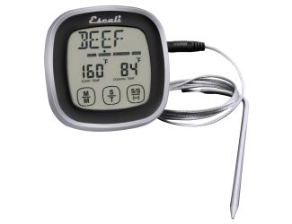 Escali - Touch Screen Thermometer & Timer, Black