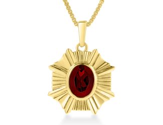 Garnet Aura Necklace