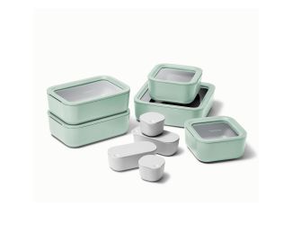 14pc Glass Food Storage Set Mist