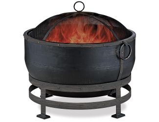 Endless Summer - Oil Rubbed Bronze Wood Burning Outdoor Fire Pit w/Kettle Design