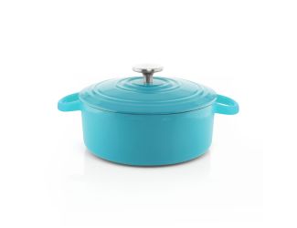 3 qt Round Cast-Iron Dutch Oven Marigold