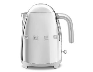 50's Retro-Style Electric Kettle Polished Stainless Steel