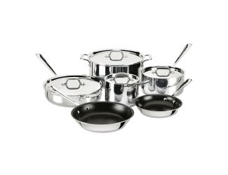 D3 Stainless Steel Non-Stick 10-Piece Cookware Set