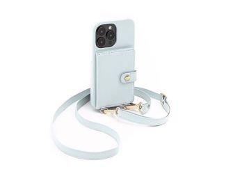 Doria - Silverlake Vegan Leather Wallet Crossbody Case for Apple iPhone 14 Pro Max / 13 Pro Max