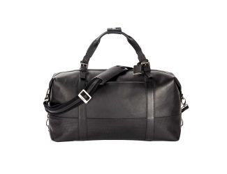 Colombian Leather Weekend Duffle Bag - Black