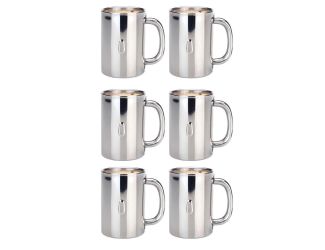 Straight 18-10 Mug Set, 12 oz. each Size 6 Pieces