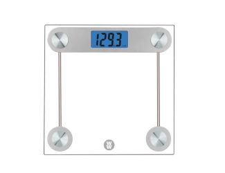 Weight Watchers Digital Glass Scale w/ Blue Backlight Display