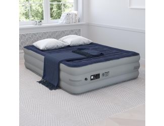 18" Queen Air Mattress - ETL Certified Internal Electric Pump and Carrying Case