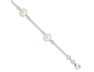 Sterling Silver Freshwater Cultured Pearl Bracelet