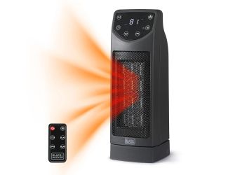 Oscillating Desktop Heater with Remote