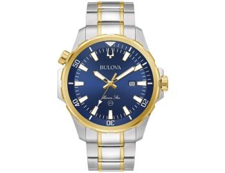 Men's Marine Star Two Tone SS Watch Blue Dial