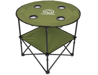 Round Compact Folding Beach Table Size 28"