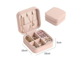 Pink Zipper Jewelry Box