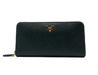 Women's Large Zip Around Saffiano Wallet Size 4.05"x 7.8