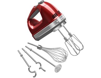 9-Speed Hand Mixer with Turbo Beater II Accessories in Candy Apple Red
