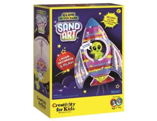 Glow in the Dark Sand Art Rocket Ship