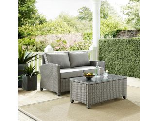 Bradenton 2Pc Outdoor Wicker Chat Set