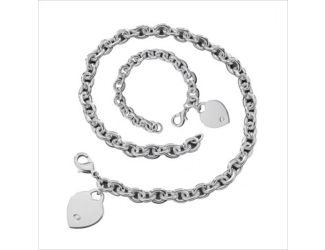 Heart Tag Jewelry Set