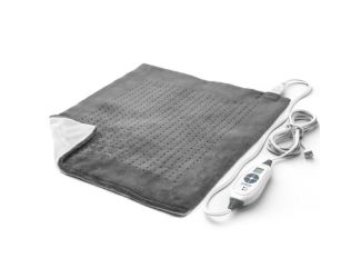 PureRelief XXL Ultra-Wide Microplush Heating Pad Gray