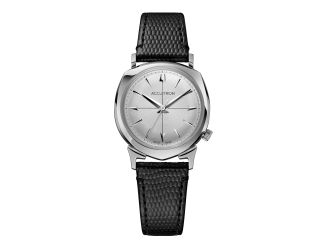 Unisex Legacy Automatic 505 Case Black Leather Strap Silver Dial