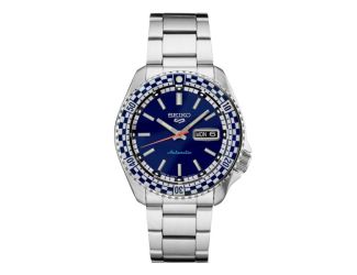 Men's Seiko 5 Sports Special Edition Automatic Silver-Tone Watch Blue Dial