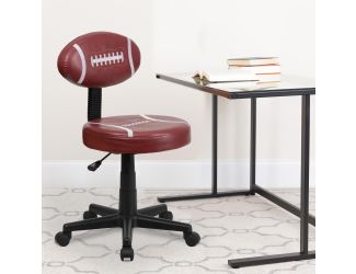Football Vinyl Upholstered Swivel Task Office Chair with Adjustable Height