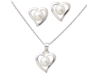 Pearl Earring & Necklace Set
