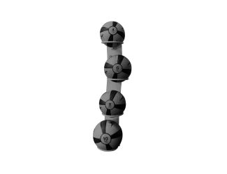 Studio Wall-Mounted Medicine Ball Rack Package