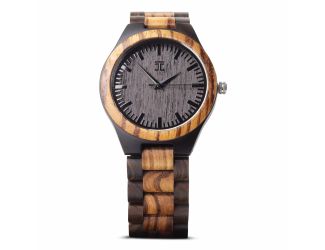 Tarzan  Dark Sandalwood & Zebra Wooden Watch(45mm)