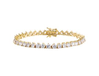 Thin Three Prong Tennis Bracelet Size 6.5"